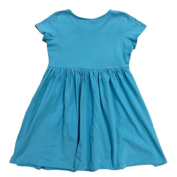 Hanna Andersson Sz 120 (6-7Y) Blue Dress - Picture 2 of 6